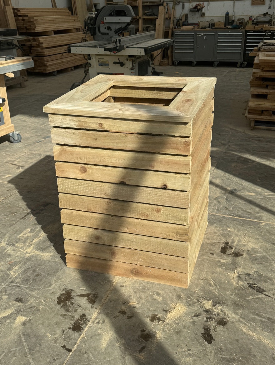 Slat Timber planter