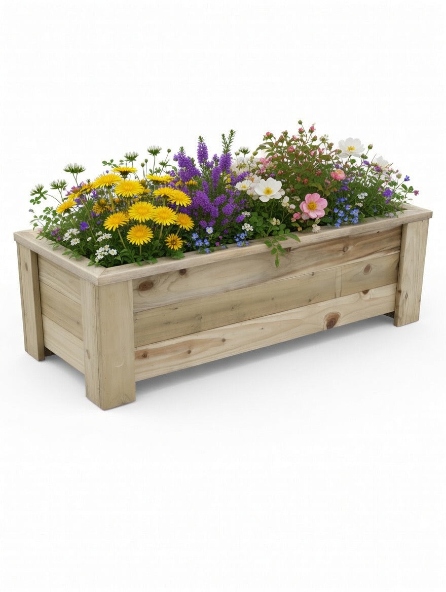 114cm Long herb and flower planter